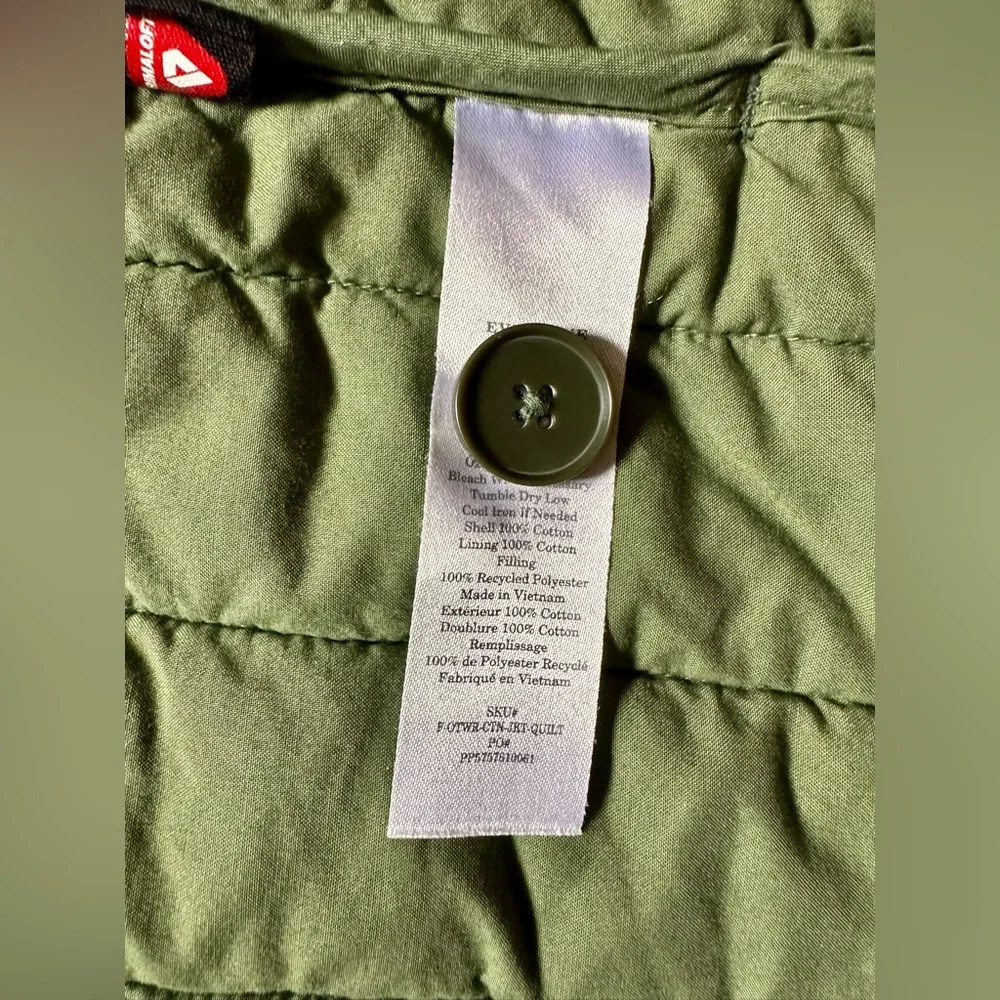 EOlive Green Quilted Women's Jacket - Picture 4 of 7